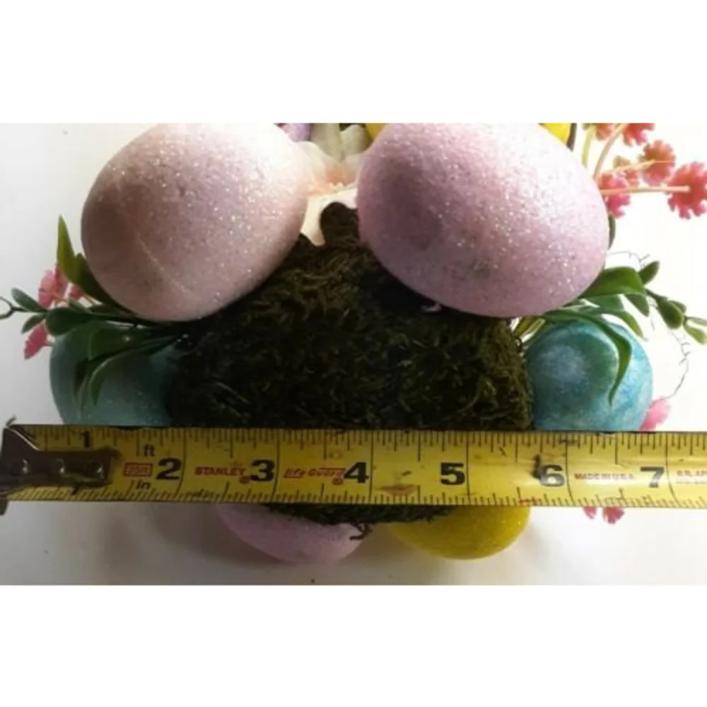 Pastel Glitter Easter Egg Topiary Tree 12